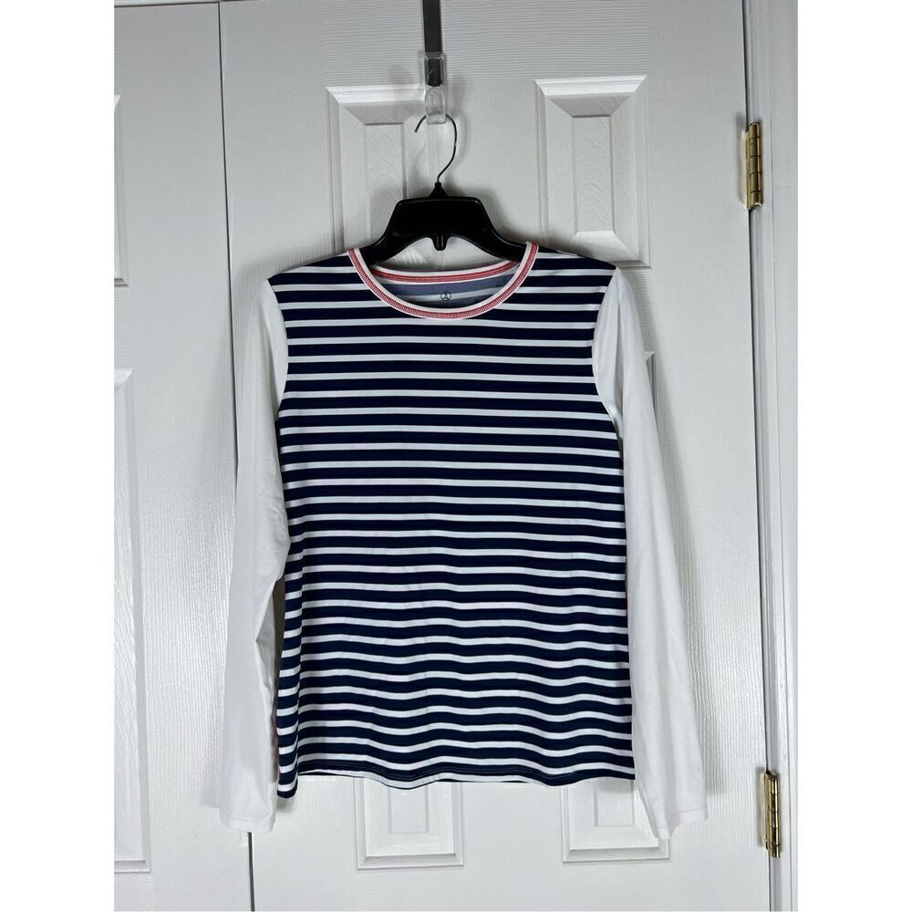 Lands End Womens Rashguard Top Size Small